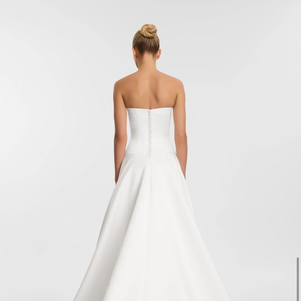 Kyha Aspen Strapless White Gown - Picture 4 of 8